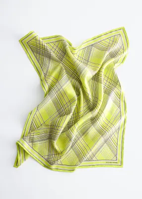 Foulard en soie imprimée - Jaune — photo 2