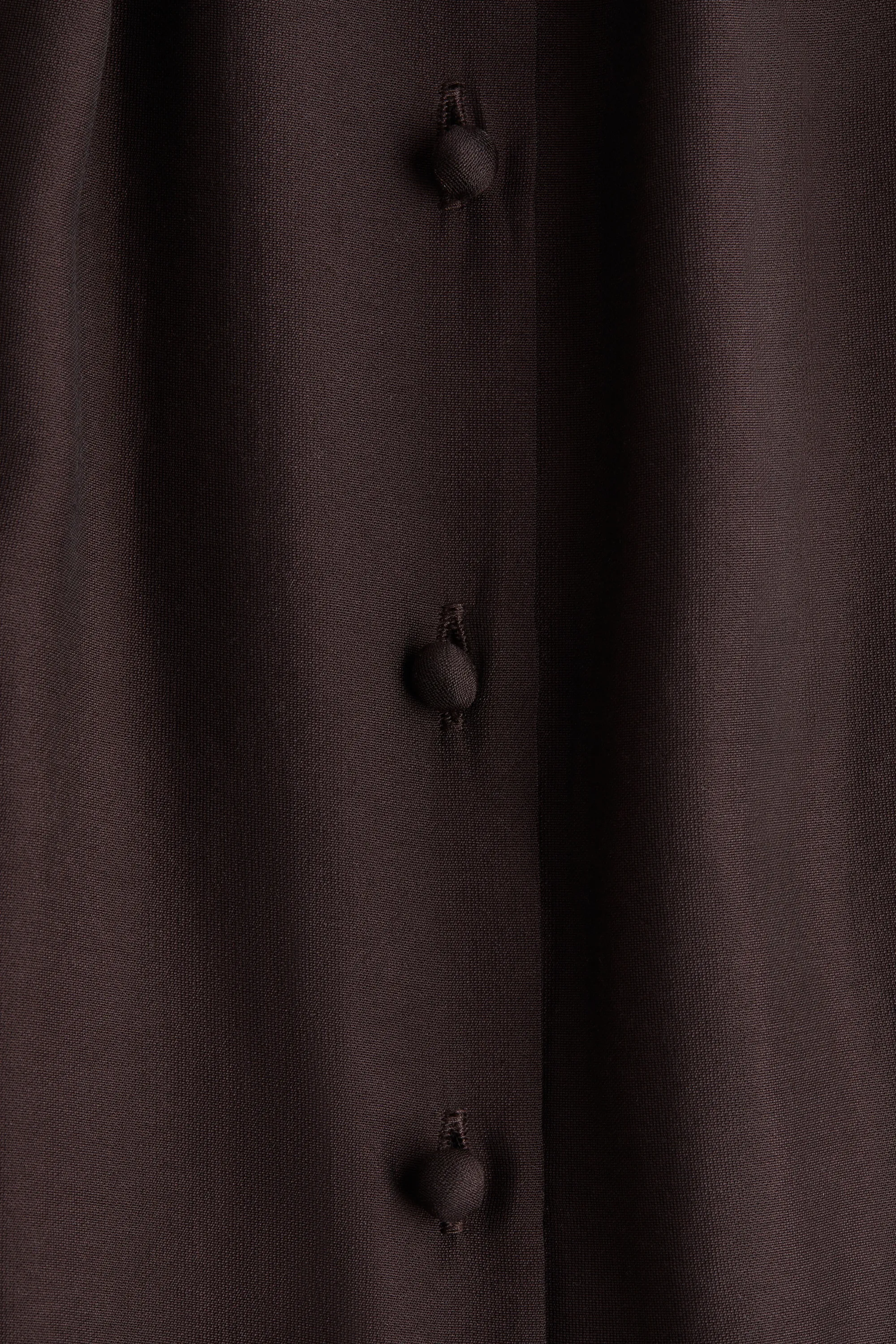 Robe tunique à boutons - Marron foncé