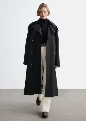 Trench-coat décontracté - Noir — photo 4