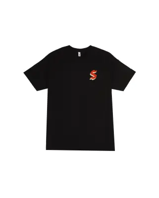 Logo S Rouge Tee Noir — photo 1