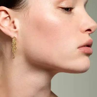 Boucles d'oreilles Lise Chaînes — photo 3