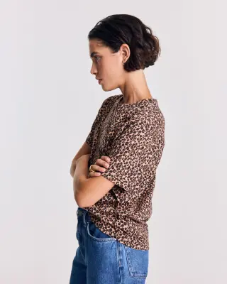 Tee-shirt Bree léopard brodé — photo 4