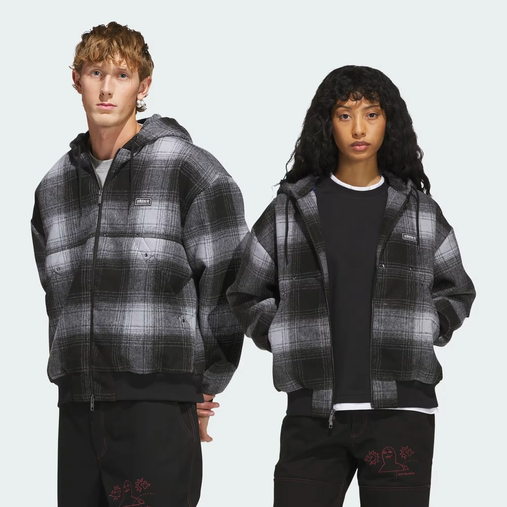 Veste adidas skateboarding X mark Gonzales – carreaux