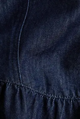 Robe maxi en denim - Bleu denim foncé — photo 5