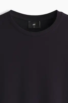 T-shirt Slim Fit - Bleu marine — photo 4