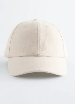 Casquette en coton et lin - Écru — photo 1