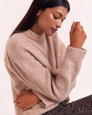 Pull Théodore beige — photo 3