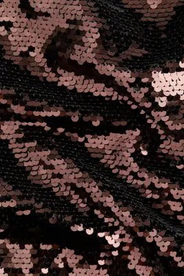Jupe midi à sequins - Marron foncé — photo 5