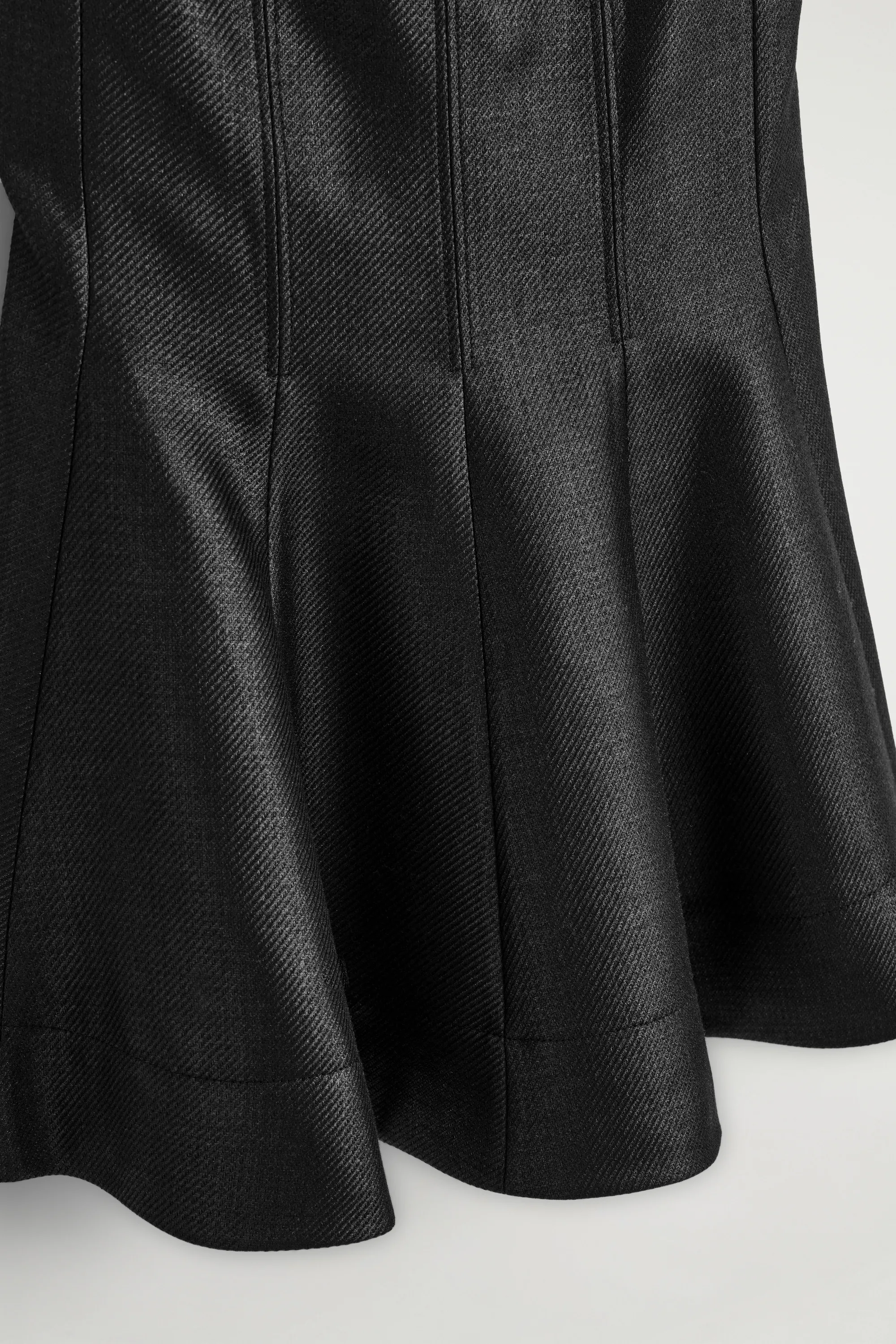 ROBE COURTE EN LAINE MÉLANGÉE EFFET MÉTALLISÉ - NOIR MÉTALLIQUE