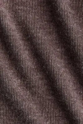 Robe sans manches avec col cheminée - Taupe foncé chiné — photo 3