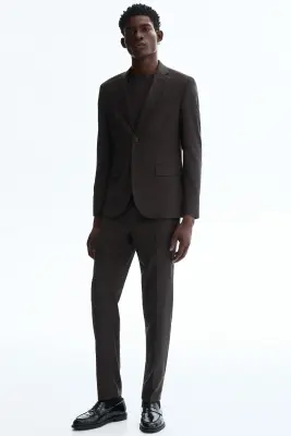 Veste Slim Fit - Marron foncé — photo 2
