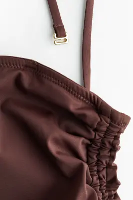 Maillot de bain bandeau Medium Shape - Marron foncé — photo 4