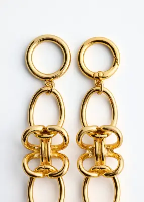 Collier à maillons entrelacés - Doré — photo 2