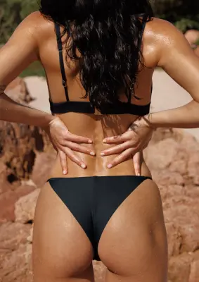 Maillot tanga LUNA | Noir — photo 3