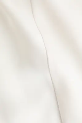 Blouse en satin avec encolure bénitier - Ivoire — photo 4