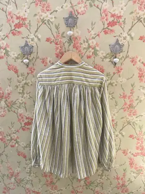 Nouveau ! LAURENCE BRAS Blouse Poppy Beige Stripes — photo 2