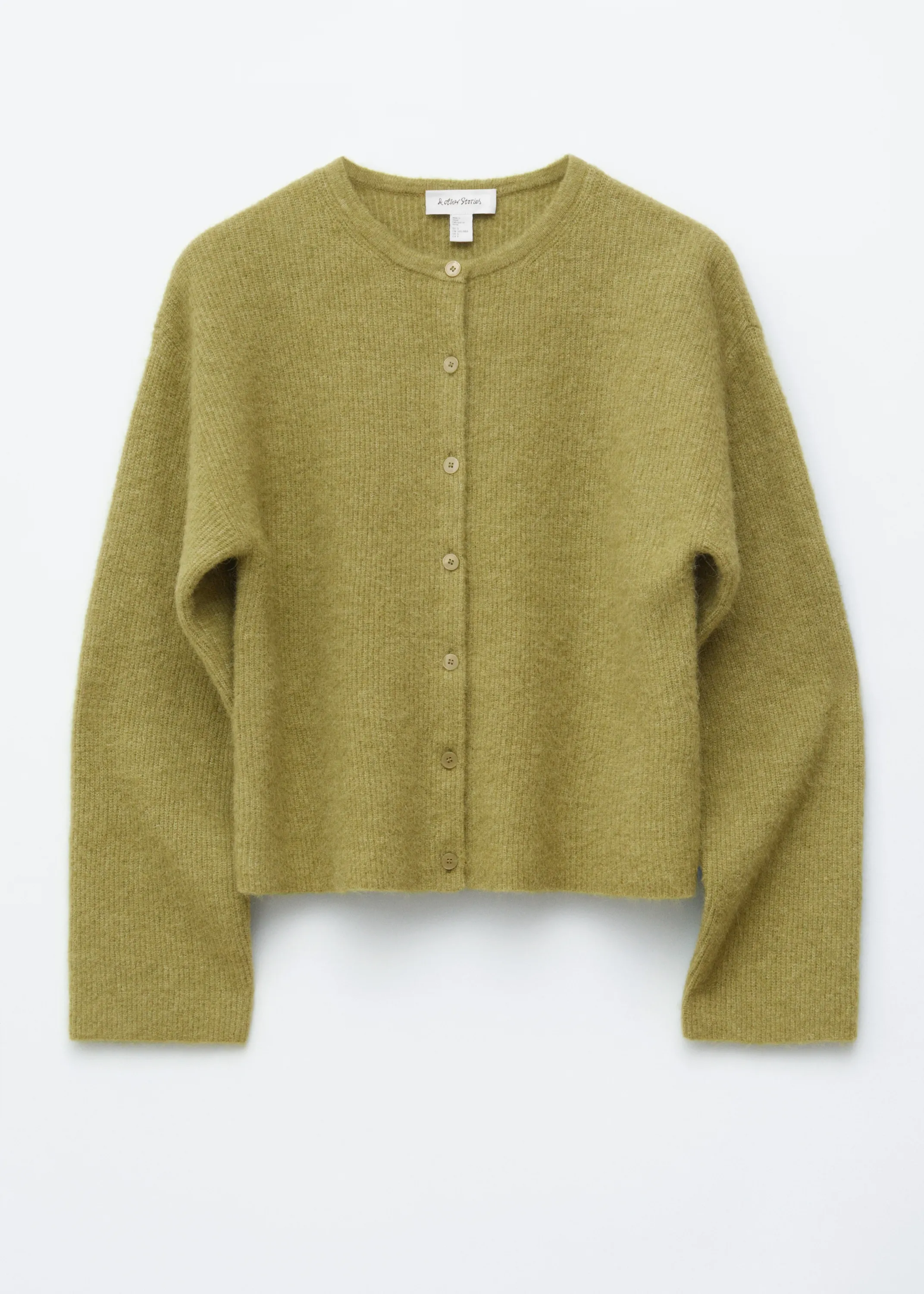 Cardigan en maille d’alpaga mélangé - Vert