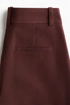 Pantalon chic à jambes larges - Marron foncé — photo 3