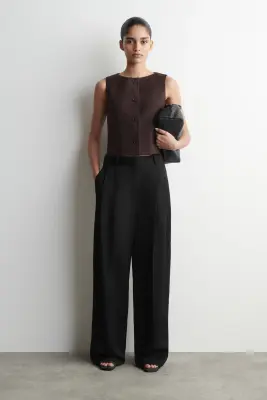 GILET DE TAILLEUR - BRUN — photo 3