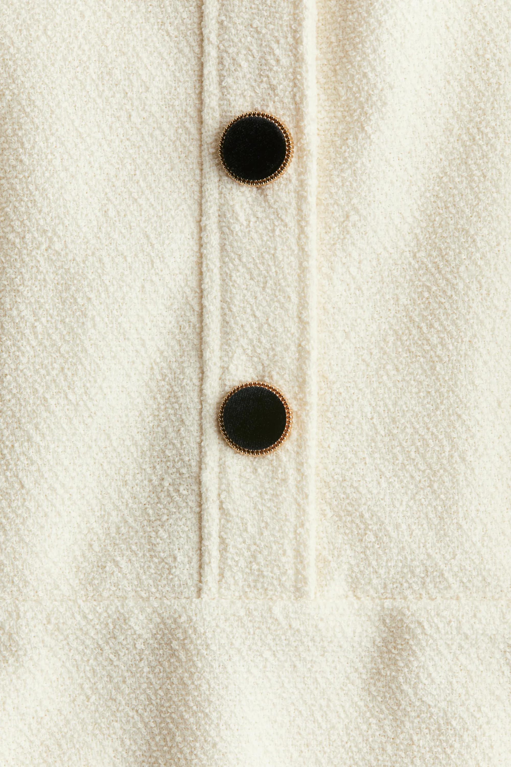Robe en bouclette - Crème