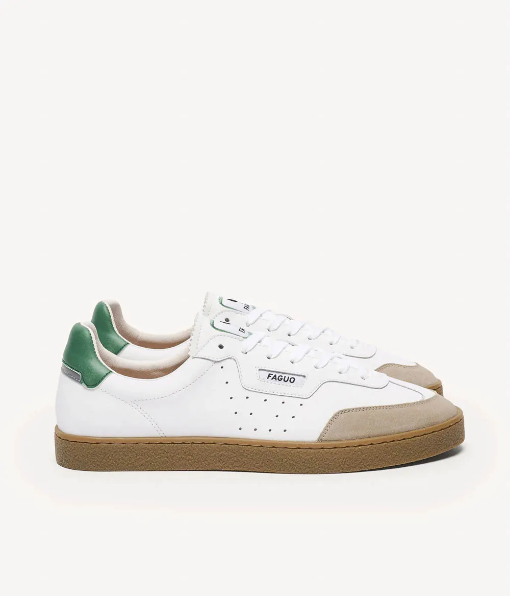 Faguo – Baskets Lumbo Blanc Vert