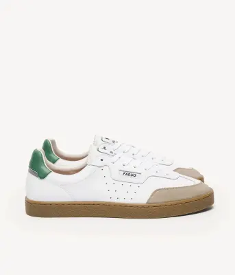 Faguo – Baskets Lumbo Blanc Vert — photo 1