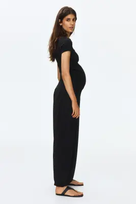 MAMA Pantalon ballon avec taille élastique - Noir — photo 2