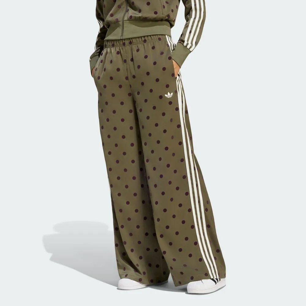 PANTALON LARGE SATIN POLKA DOTS