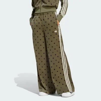 PANTALON LARGE SATIN POLKA DOTS — photo 1