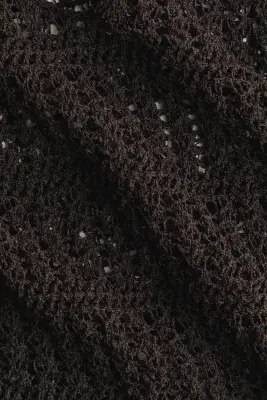 Robe de plage en maille ajourée - Marron foncé — photo 3