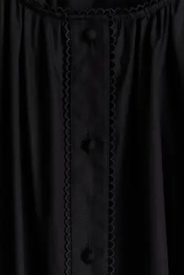 Robe à bords picots - Noir