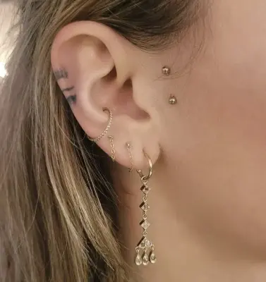 Nouveau ! ROOM SERVICE JEWELRY Boucle d'oreille Yami Diamants — photo 2