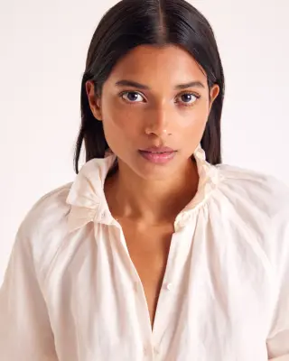 Chemise Camille pêche clair — photo 3