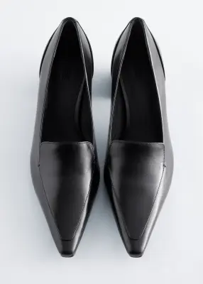 Escarpins en cuir - Noir — photo 3