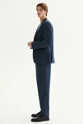 Veste Slim Fit - Bleu foncé — photo 4