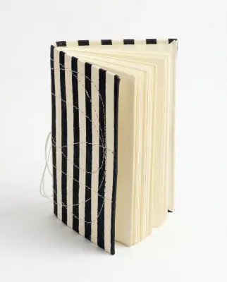Carnet Indira - Motif Rayures bleues – Mamamushi Studio — photo 2