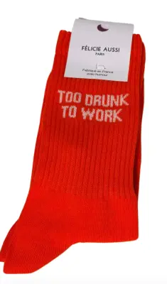 Chaussettes Too Drunk To Work - Félicie Aussi — photo 2