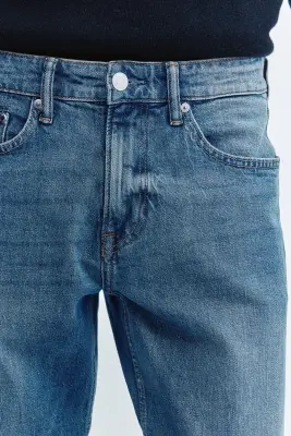 Tapered Jeans - Bleu denim — photo 1