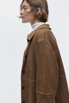 Chemise loose - Marron — photo 4