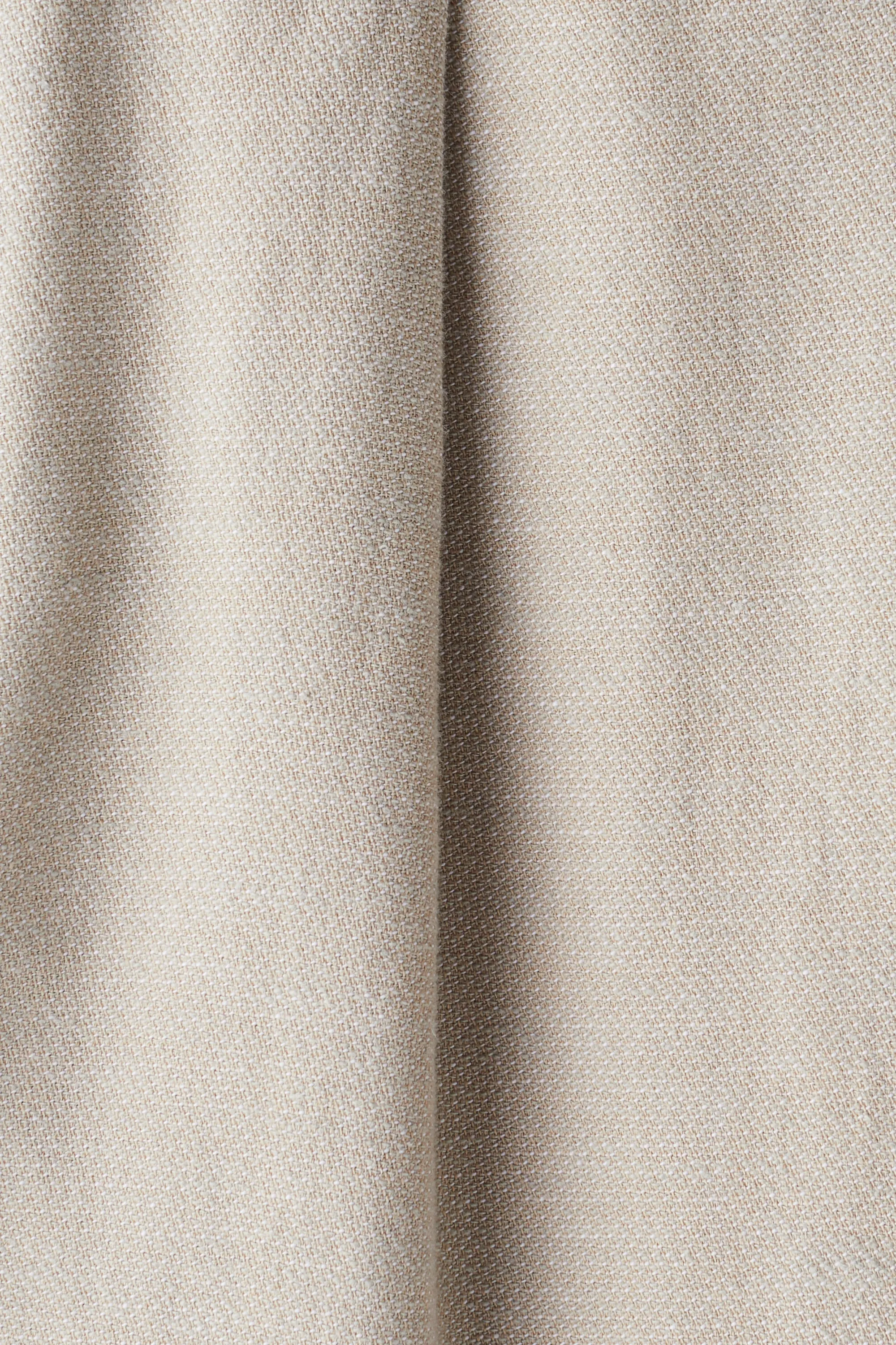 Pantalon Relaxed Fit en lin mélangé - Beige