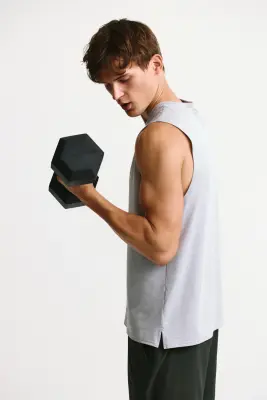 Débardeur de sport Regular Fit DryMove™ - Gris clair — photo 2