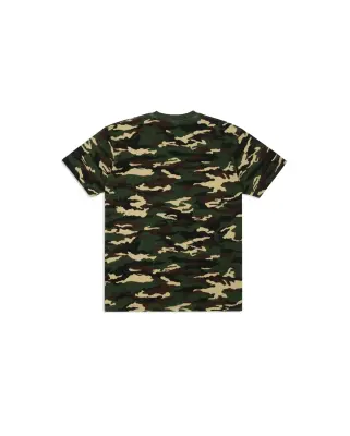 Waffle Script Logo T-Shirt Woodland Camo — photo 3