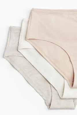 Lot de 10 culottes Hipster - Beige chiné/blanc/crème — photo 2