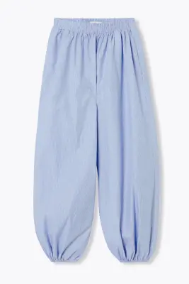 Pantalon sarouel rayé Femme — photo 1