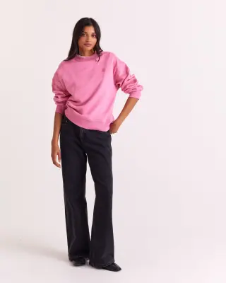 Sweat-shirt Virgile rose vif — photo 3