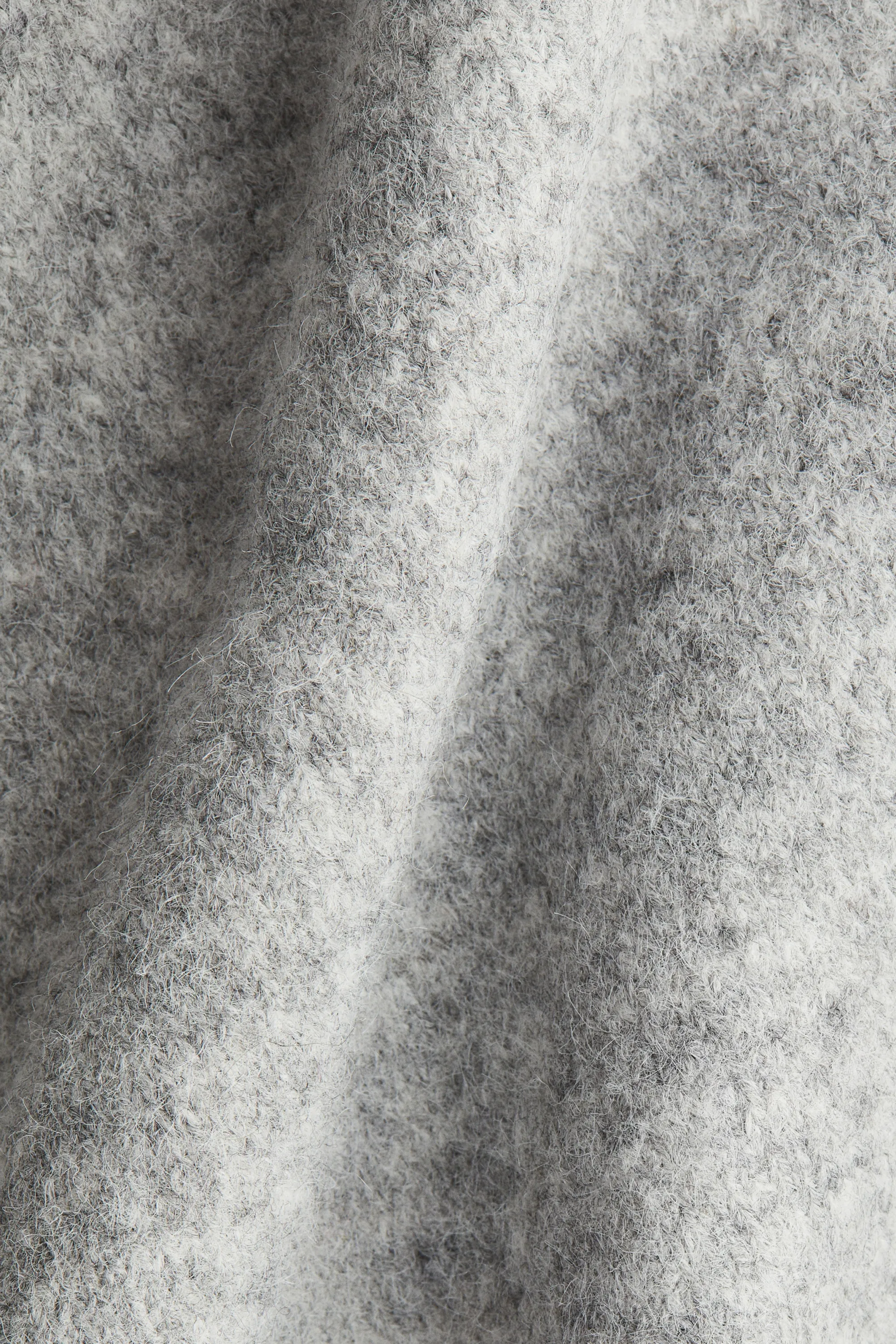 Robe maxi en maille - Gris chiné