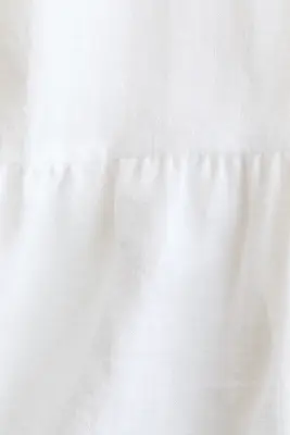 Robe à étages avec détail à nouer - Blanc — photo 4