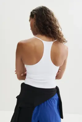 Débardeur avec soutien-gorge intégré SculptMove™ - Blanc — photo 3