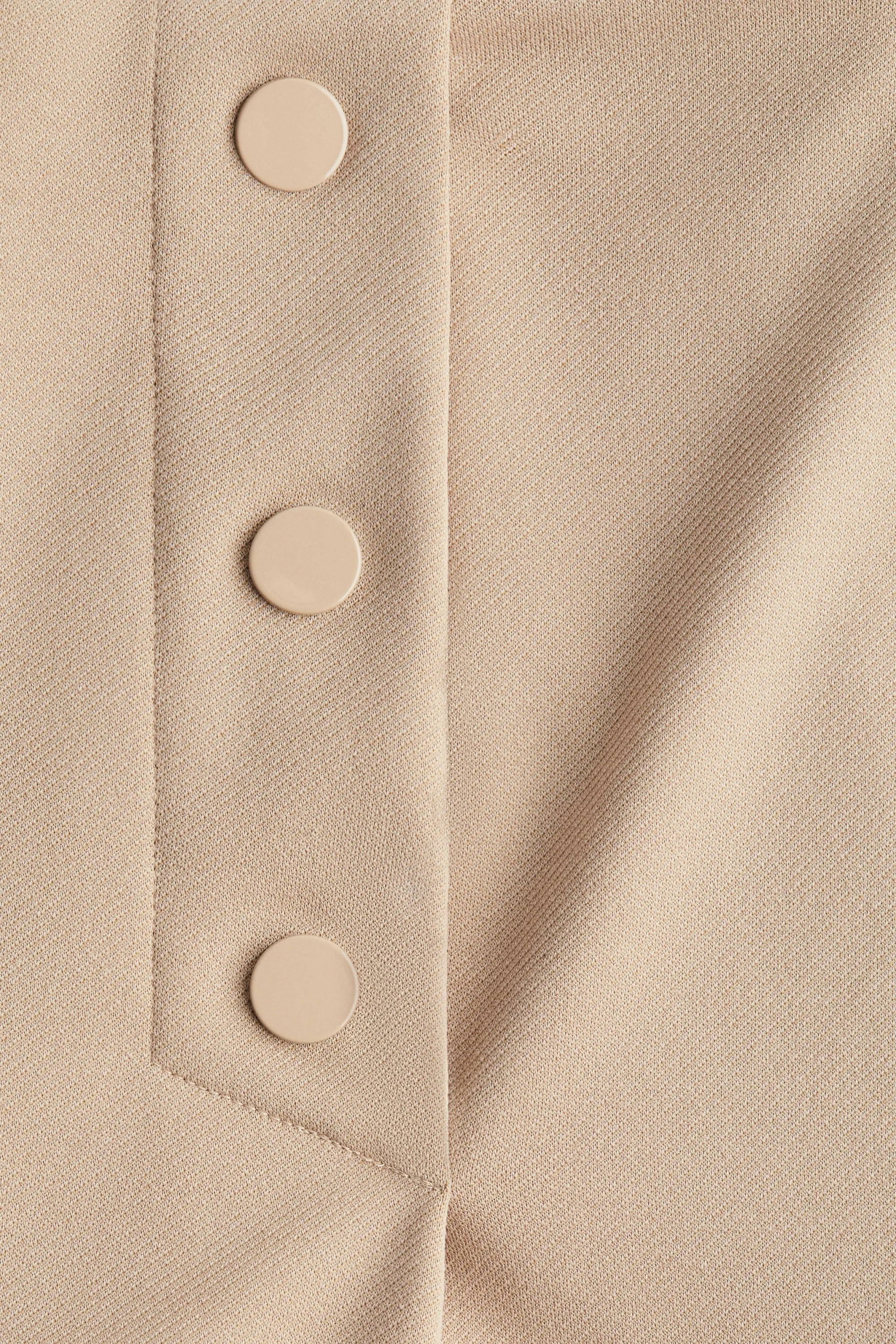 Jupe-short à boutons - Beige