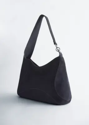 Split-Suede Carryall Bag - Bleu — photo 3
